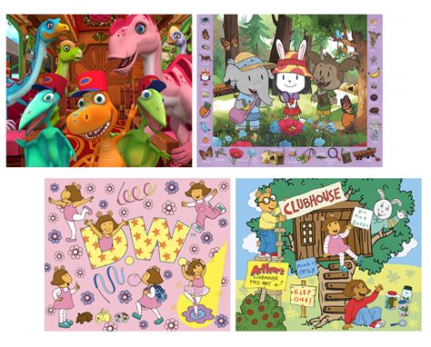 RoseArt - PBS Kids - 24 and 60 Piece Jigsaw Puzzle Bundle