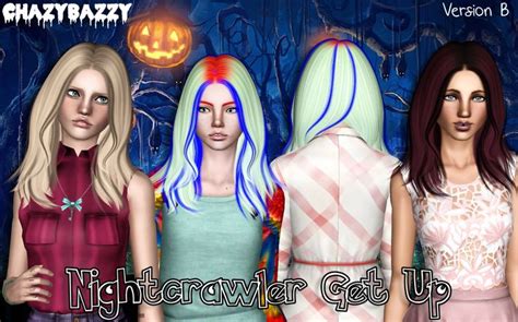 Nightcrawler Get Up Hair Retextured By Chazy Bazzy Sims 3 Hairs