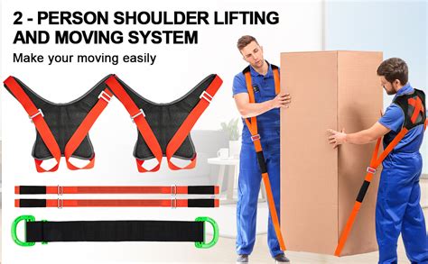 Amazon Upgraded Moving Straps Anti Slip Adjustable Two Person