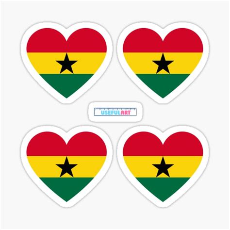 "FLAG OF GHANA (Ghana National Flag)" Sticker for Sale by USEFULART ...