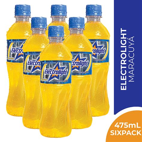 6 Bebidas Electrolight Maracuyá 475ML Mifarma