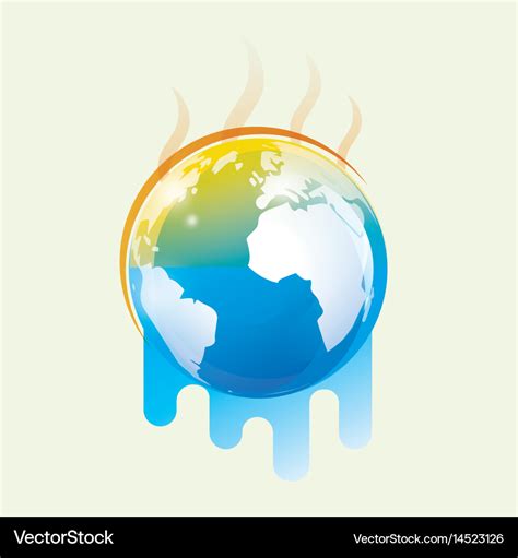 Global Warming Stylized Symbol Royalty Free Vector Image