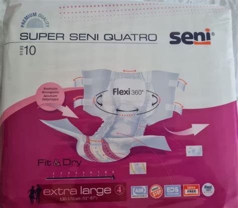 Super Seni Quadro Windeln F R Erwachsene Xl Neu Ebay