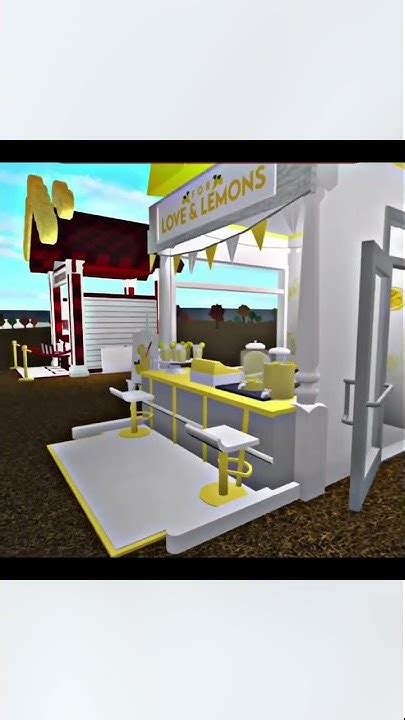 Lemonade Stand In Bloxburg 🍋🌕 Bloxburg Bloxburgbuilder Lemonadestand Youtube