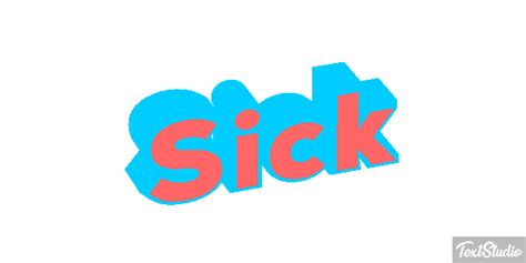 Sick Word Animated  Logo Designs