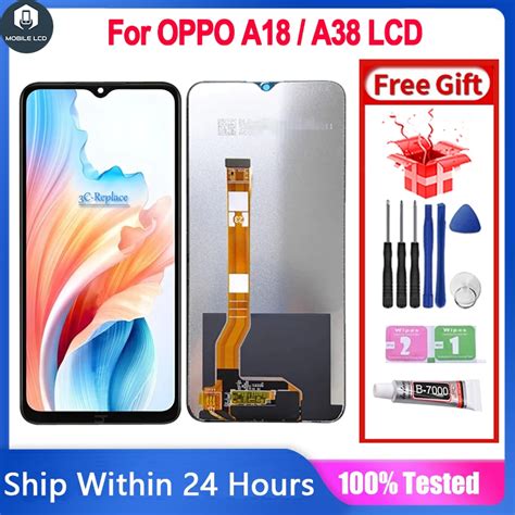 Lcd With Frame For Oppo A18 A38 Lcd Screen Display Touch Screen