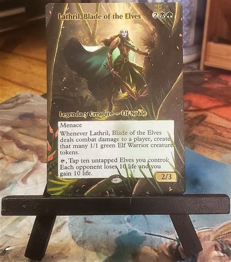 Lathril Blade Of The Elves Full Art Altered Mtg Etsy