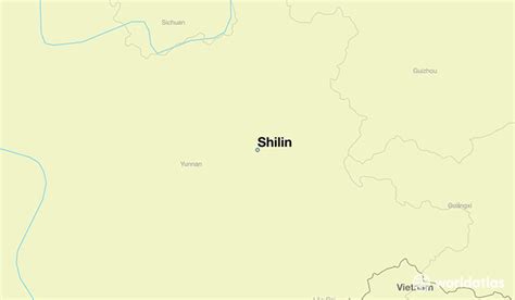 Where Is Shilin China Shilin Yunnan Map