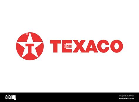 Texaco Logo White Background Stock Photo Alamy