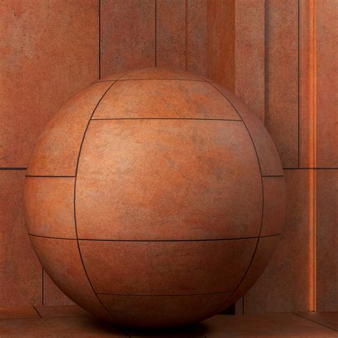 K Patterns Of Corten Steel Panel Set Pbr D Model For Vray