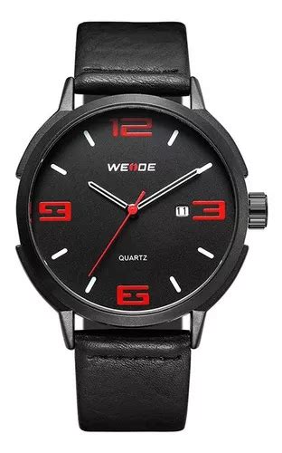 Reloj Weide Analog Wd B Para Hombre Negro Y Rojo Mercadolibre