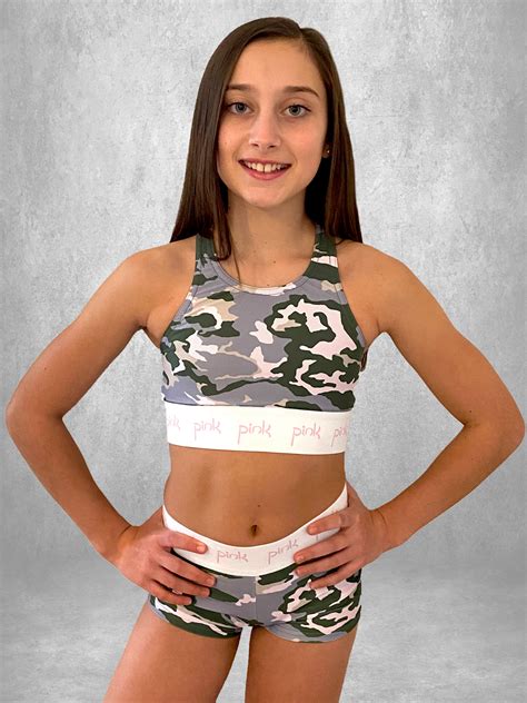 Desert Camo Crop Set Pink Leisurewear