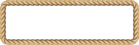 Brown rope frame banner 19046244 PNG