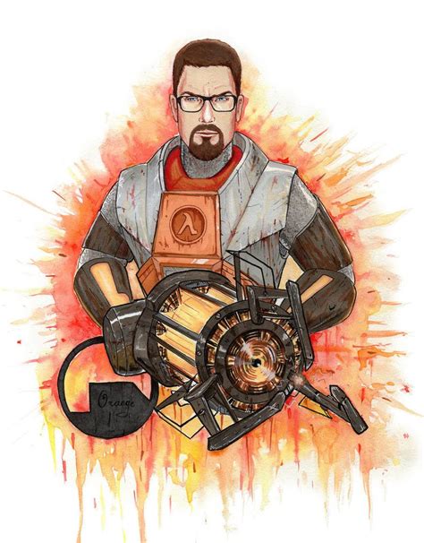 Gordon Freeman By Plumporange Half Life Game Half Life Epic Art