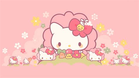 Download Hawaiian Theme Hello Kitty Wallpaper Wallpaper