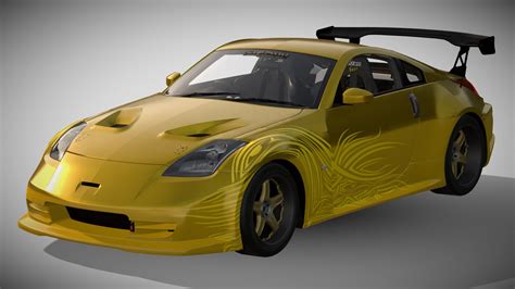 2003 Nissan 350z Top Secret Z33 Super G Force Download Free 3d Model By Ddiaz Design Ddiaz