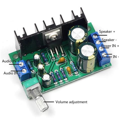 M Dulo Mono Da Placa Do Amplificador De Pot Ncia Audio Tda Dc Ac