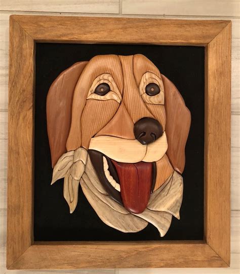 Intarsia Lion Sculpture