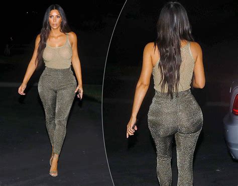 Kim Kardashian Suffers Camel Toe As She Goes Braless And Flaunts