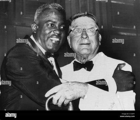 Jackie Robinson and former Brooklyn Dodgers general manager Branch ...