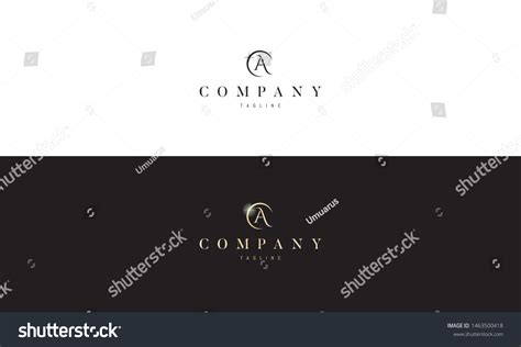 Vector Logo Which Depicts Letter Center Stock Vector Royalty Free