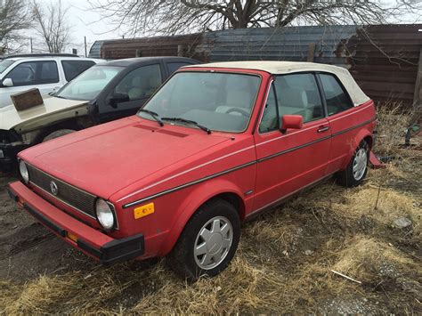 VWVortex Parting 1987 VW Cabriolet Mk1 Red W White Top