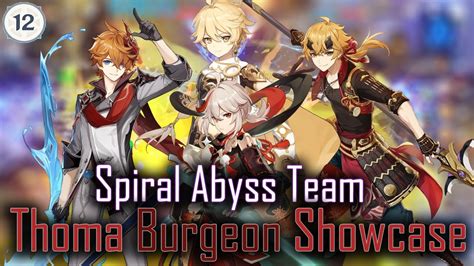 Genshin Impact 2 8 Spiral Abyss Floor 12 Thoma Burgeon 9 Stars