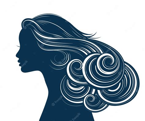 Premium Vector Woman Hair Style Silhouette