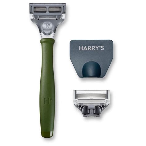 Harry's Razor NEW IN BOX Truman Razor Green color Shave Handle 2 blades ...