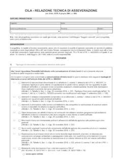 Cila Relazione Tecnica Di Asseverazione Cila Relazione Tecnica Di