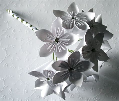 Origami Flower Bouquet Embroidery And Origami