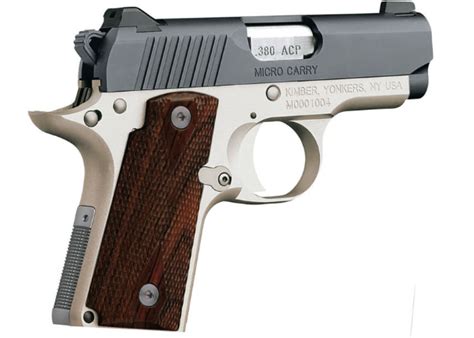 Buy Kimber Micro Carry Rosewood Two Tone Auto Carry Conceal Pistol