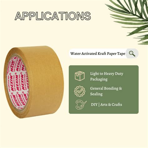 Water Activated Kraft Paper Tape Mexim Adhesive Tapes Pvt Ltd