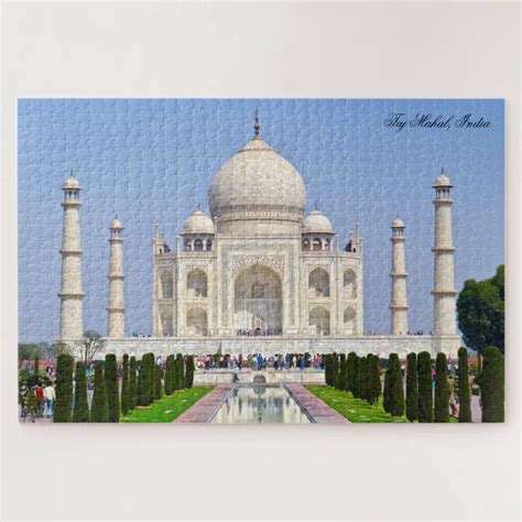 Taj Mahal India Scenic Historical Jigsaw Puzzle Zazzle