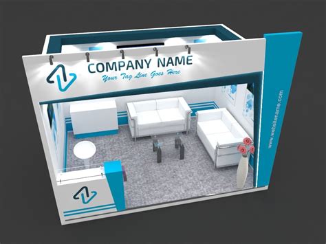 Exhibition Booth D Model X Mtr Ad Booth Exhibition Model