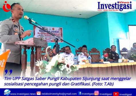 Cegah Pungli Dan Gratifikasi Tim Upp Saber Pungli Sijunjung Gelar