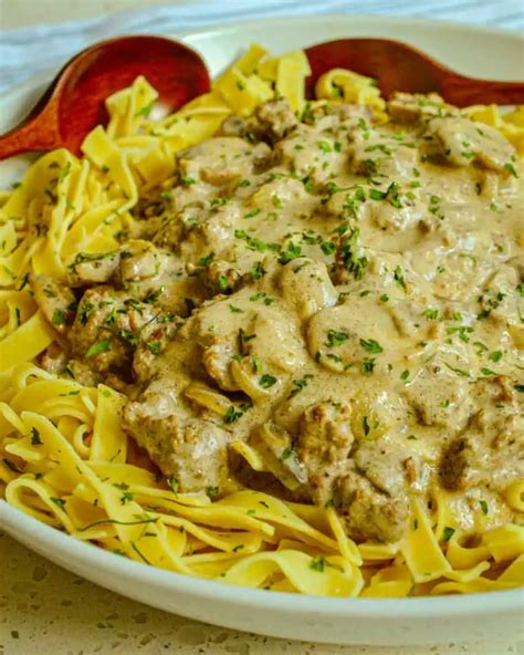 GROUND BEEF STROGANOFF