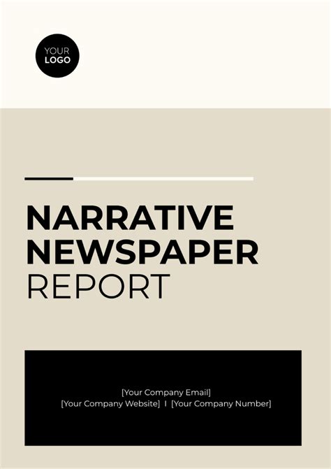 Free Narrative Newspaper Report Template To Edit Online