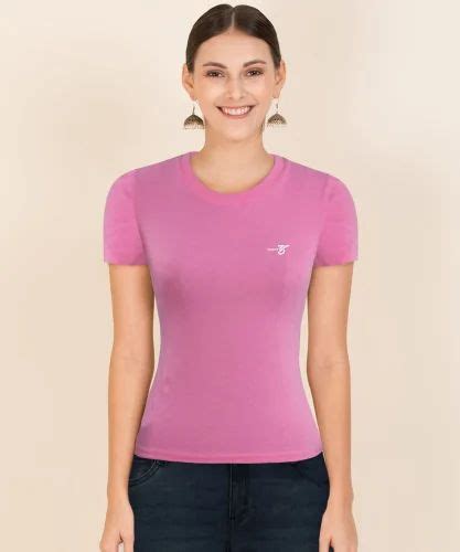 Half Sleeve Women Plain Round Neck T Shirt Daily Wear At Rs 499 Piece