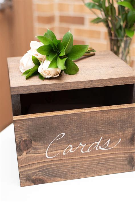 Wooden Wedding Card Box Rustic Card Holder Wedding Card Etsy In