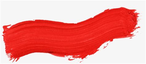 Red Paint Brush Stroke Brocha Y Pintura Roja Free Transparent