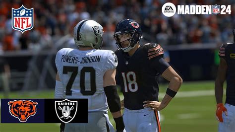 Madden 24 Chicago Bears Vs Las Vegas Raiders Madden 25 Updated Roster