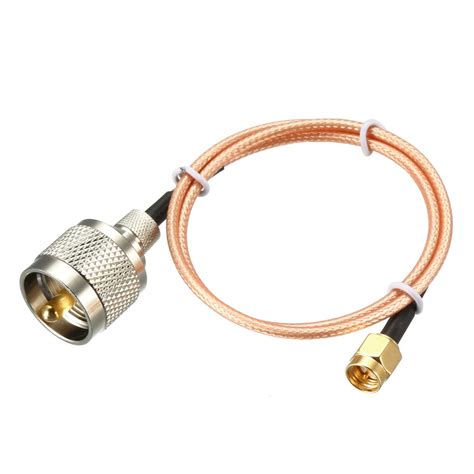 Sma Male To Uhf Pl 259 Male Rg316 Rf Coaxial Coax Cable 2 Ft Walmart