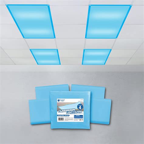 Educational Insights The Original Fluorescent Light Filters Tranquil Blue 4 Pack