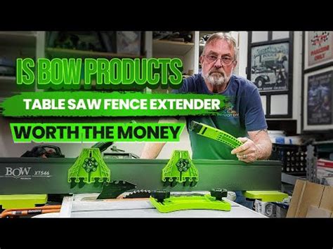 Bow Products Table Saw Fence Extender Youtube