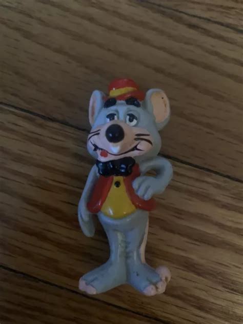 Vintage Chuck E Cheese Pizza Time Theater Cake Topper Pvc Toy The