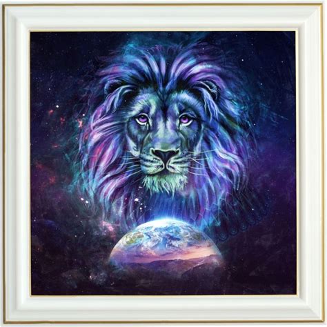 Broderie Diamant Lion Et Plan Te X Cm Lartera