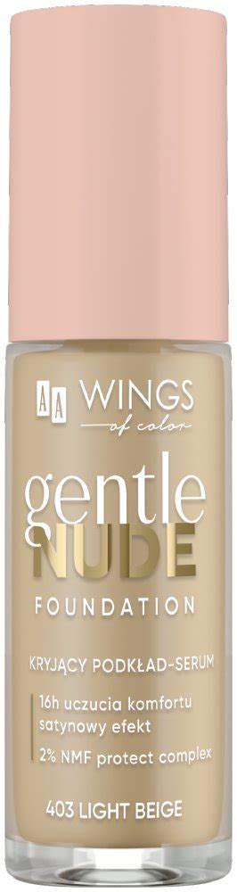 Aa Wings Of Color Gentle Nude Foundation Kryj Cy Podk Ad Serum Light Beige Ml Sklep