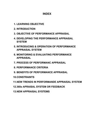 Hr Project On Performance Appraisal Pdf