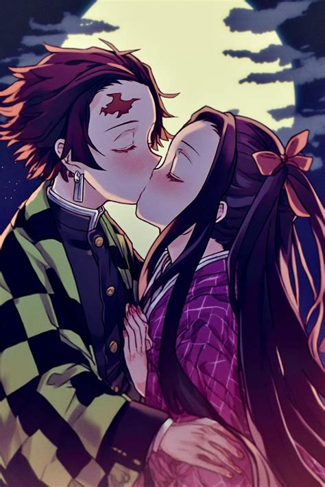 Im Sick In My Head And Decided To Draw Tanjiro And Nezuko In Love